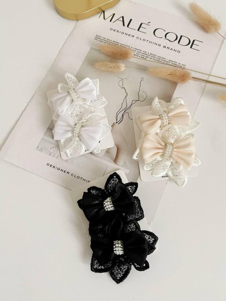 Flower & Bow Hair Clip